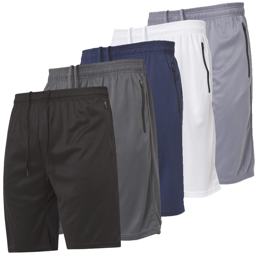 NEW Ultra Performance Mens 5 Pack Athletic Running Shorts, Basketball Gym Workou